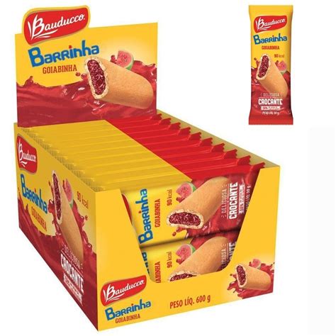 Biscoito Recheado Goiabinha Bauducco Caixa Barrinha Sanbene