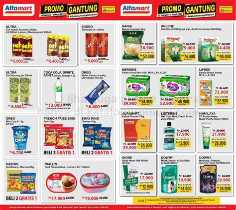 Katalog Promo Gantung Alfamart Februari Maret Diskon Popok Mi