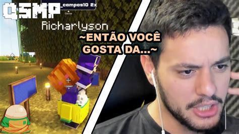 Richarlyson EstÁ Apaixonado Minecraft Qsmp Youtube