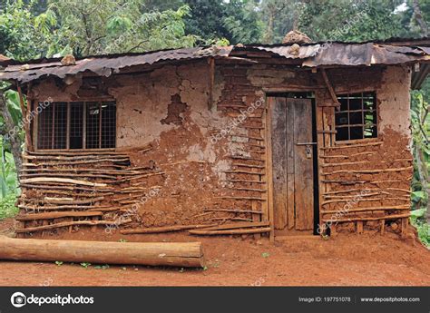 Mud House Hut Jungle East Africa Stock Photo Bradatata 197751078