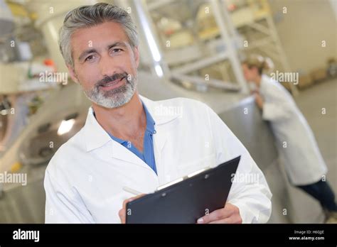 Man In The Factory Stock Photo Alamy