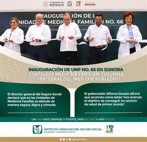 Imss On Twitter Inauguraci N De Umf No En Sonora Fortalece