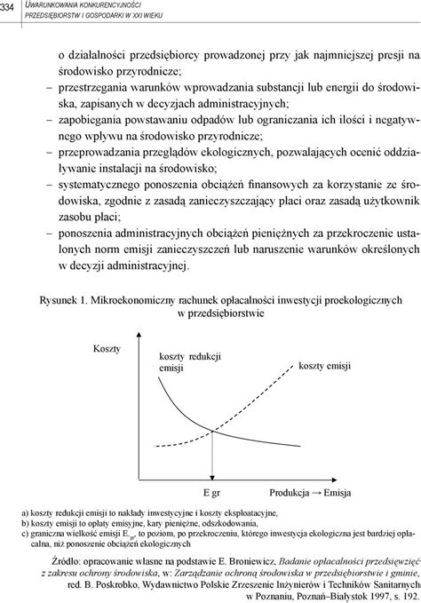 INWESTYCJE EKOLOGICZNE A KONKURENCYJNOŚĆ PRZEDSIĘBIORSTW PDF Darmowe