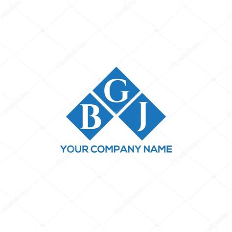 Diseño Del Logotipo De La Letra Bgj Sobre Fondo Blanco Bgj Iniciales Creativas Letra Logo