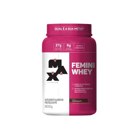 Whey Protein Max Titanium Femini Chocolate Pote G