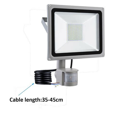 10w 20w 30w 50w 100w Pir Sensor Led Flood Light Ip65 Outdoor Security