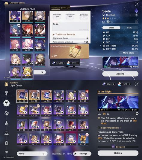 SOLD Asia Lv37 Seele Sig Bronya Sig Himeko Tingyun And More 89