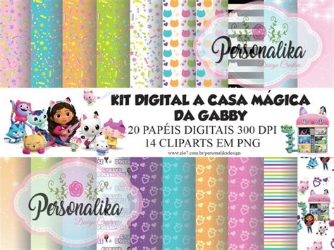 KIT DIGITAL A CASA MÁGICA DA GABBY no Elo7 Personalika Design 16B795F