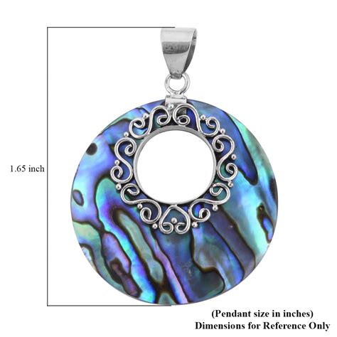 Buy Abalone Shell Pendant In Sterling Silver At Shoplc