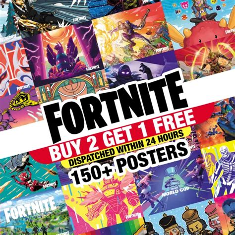 150 Fortnite Battle Royale Gaming Posters Art Print Wall Home Room