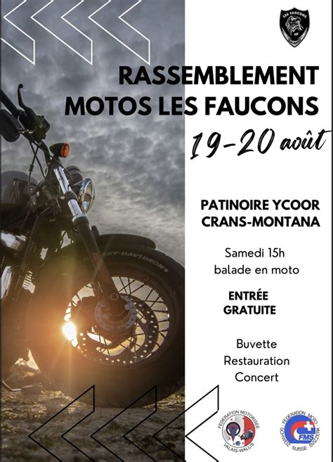 MANIFESTATION Rassemblement Motos 19 20 Août 2023 Crans Montana