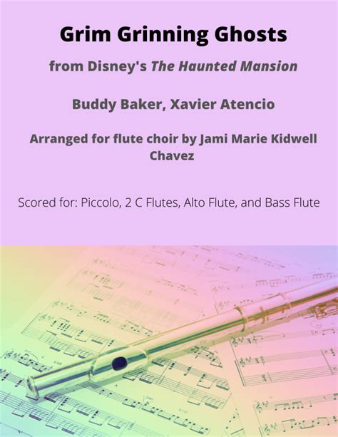 Grim Grinning Ghosts Sheet Music Buddy Baker Woodwind Ensemble