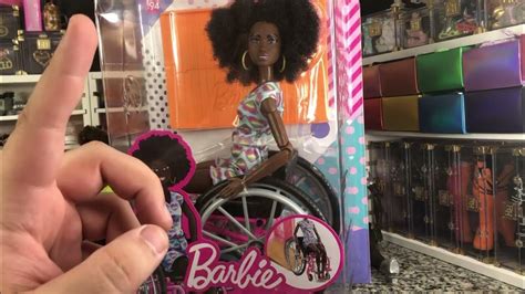 Barbie Fashionista 194 Wheelchair Doll Unboxing And Review With Skin