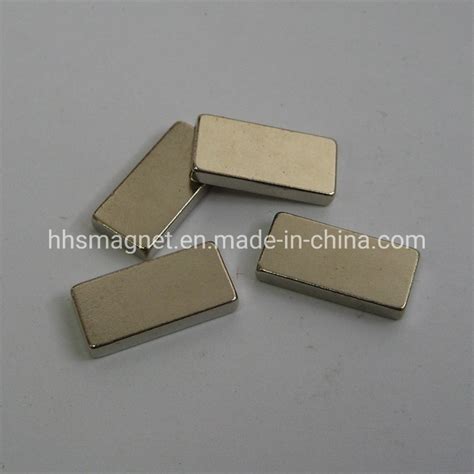 Permanent Neodymium Magnet Rare Earth Block Shape Magnet With Nickle