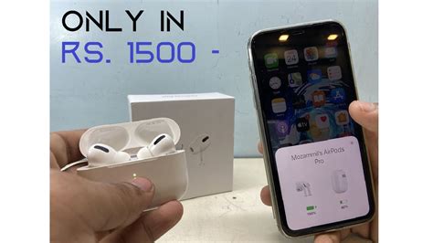 Apple Airpods Pro Clone In 1500 Rupees Unboxing Setup Review