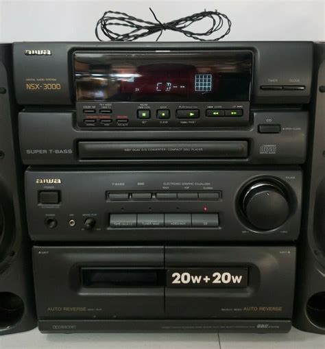 1994 Aiwa NSX 3000 Digital Audio Stereo System CD Radio CX N3000U W