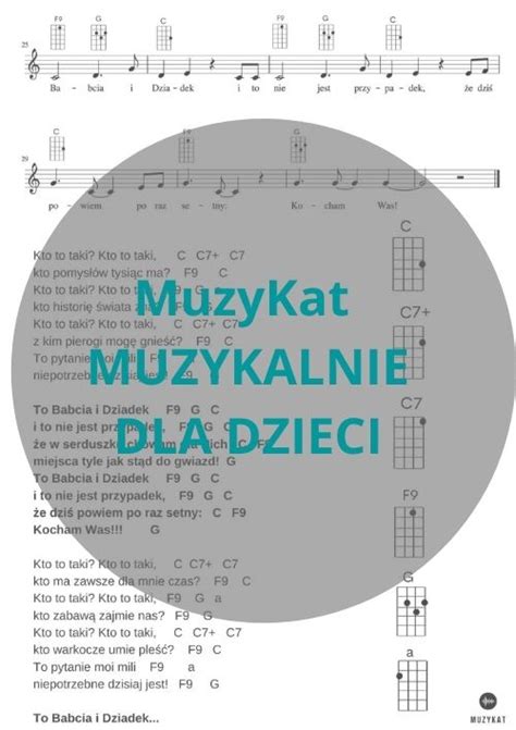 Kto To Taki Nuty Chwyty Ukulele C Muzykat Muzykalnie Dla Dzieci