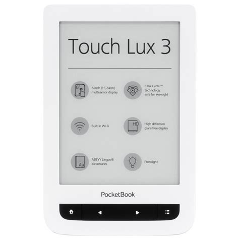 PocketBook E Reader Touch Lux 3 White E Readers Photopoint