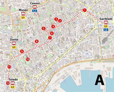 Napoli: le maggiori attrazioni - mappa, piano turistico, monumenti ...