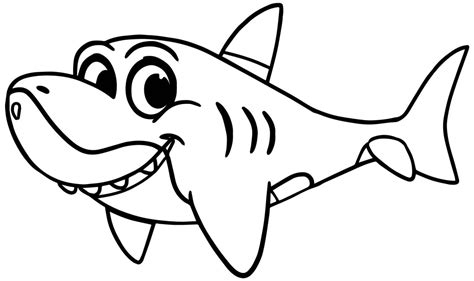 50 Desenhos Do Baby Shark Para Colorir Como Fazer Em Casa