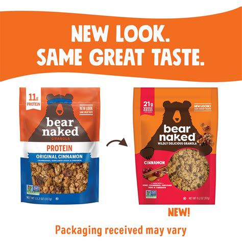 Bear Naked Granola Cereal Whole Grain Granola Breakfast Snacks Cinnamon 11 2oz Bag 1 Bag