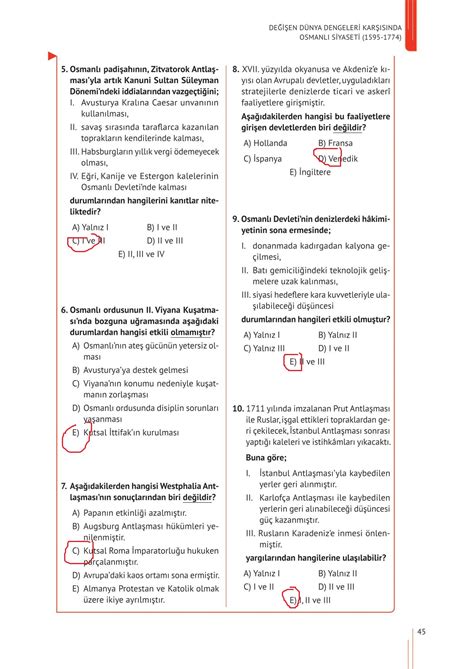 11 Sınıf Tarih Meb Yayınları Sayfa 45 Cevapları derskitabicevaplarim