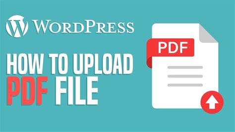 How Upload Pdf File In Wordpress Easy Tutorial Youtube