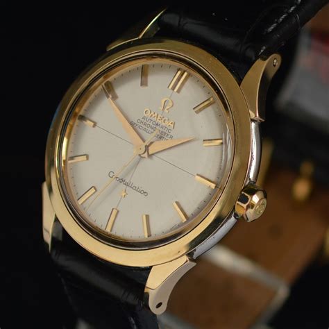 1959 Omega Constellation Steel Gold Wristwatch Ref 14381 Cal 551