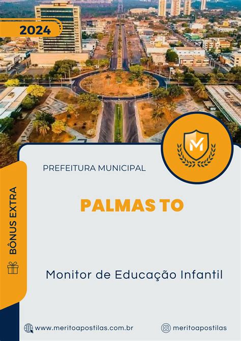 Apostila Monitor De Educação Infantil Prefeitura De Palmas To 2024