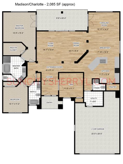 Sun City Hilton Head Floor Plan Charlotte / Madison