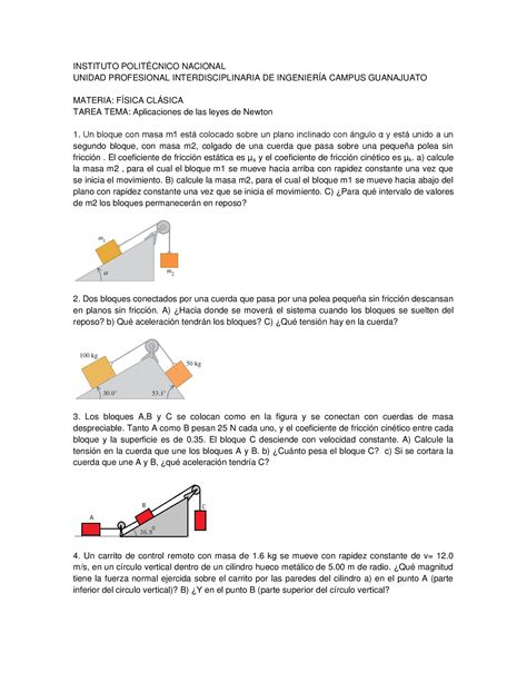 Pdf Tarea Aplicaciones De Las Leyes De Newton Dokumen Tips