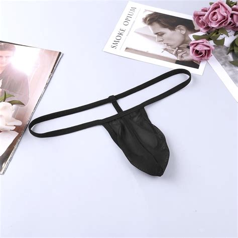 Us Men S Briefs Bulge Pouch G String Thongs T Back Mesh Sheer Bikini Underwear Ebay