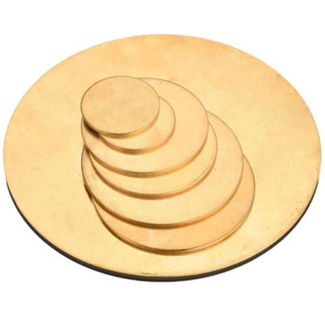 H62 Ø20305080100mm 200mm Thick Brass Discs Round Plate Round