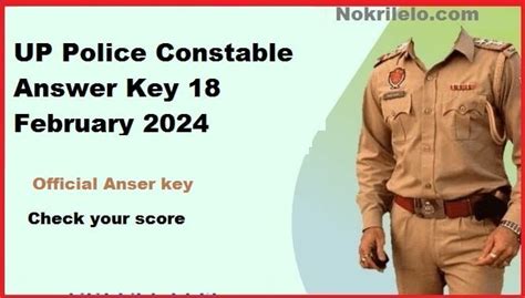 Up Police Constable Answer Key 18 February 2024 Up Police Constable