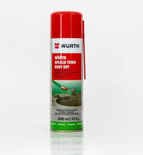 Wurth Rost Off Aflojatodo Desoxidante Uso Multiple 300ml Meses Sin