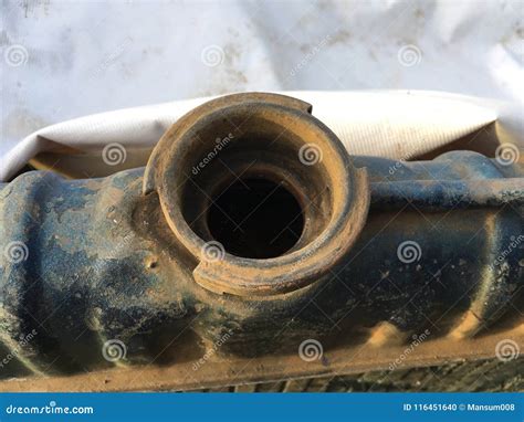 Old Radiator Cap Under The Hood Of The Car Stock Photo Image Of Metal