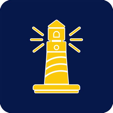 Lighthouse Glyph Square Two Color Icon 37835869 Vector Art At Vecteezy