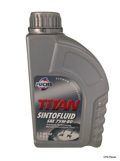 Fuchs Titan Sintofluid SAE 75W 80 CPS Pièces