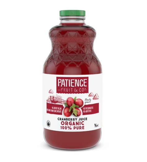 Pure Unsweetened Organic Cranberry Juice Patience Fruit And Co