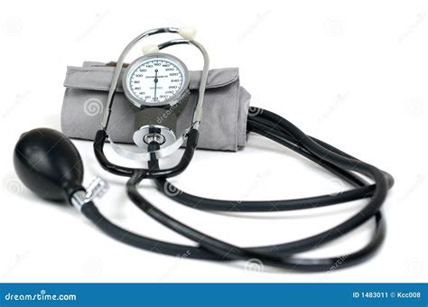 blood pressure cuff stock image image  closeup manual