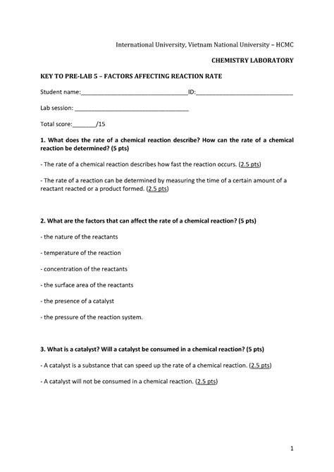 Key To Pre Lab 5 Teacher Nntdat 1 International University Vietnam