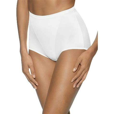 Hanes Hanes Women S Moderate Control With Tummy Panel Brief M White