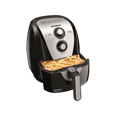 Fritadeira Air Fryer Litros Mondial Af Preto Prata