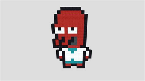 Pixel Zoidberg Download Free 3d Model By Madexc [2c4c95d] Sketchfab