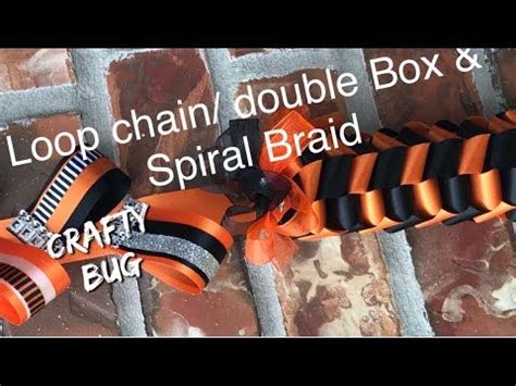 Double Box Braid Loop Chain Tutorial Homecoming Mum Tutorial