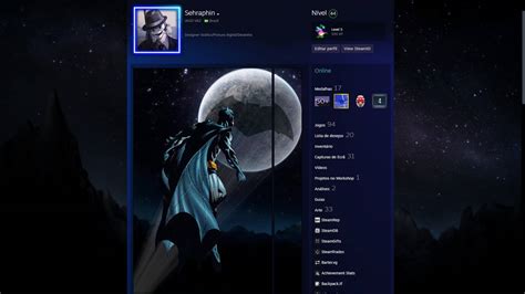 Batman Steam Profile Design By Sehraphin On Deviantart