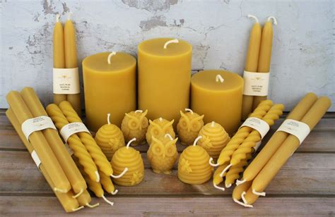 Beeswax Candle Gift Set Hand Poured Pure Natural Beeswax Etsy