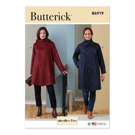 Butterick B6919 Misses Coat Pattern
