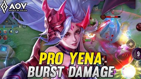 Aov Yena Gameplay Pro Yena Burst Damage Arena Of Valor Youtube