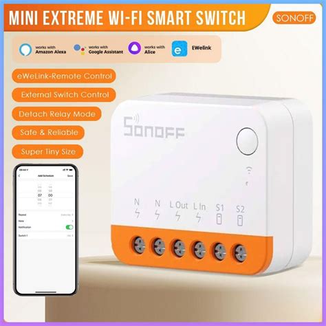 Sonoff Mini R4 Wifi Smart Switch Módulo Extremo 2 Vías Interruptor